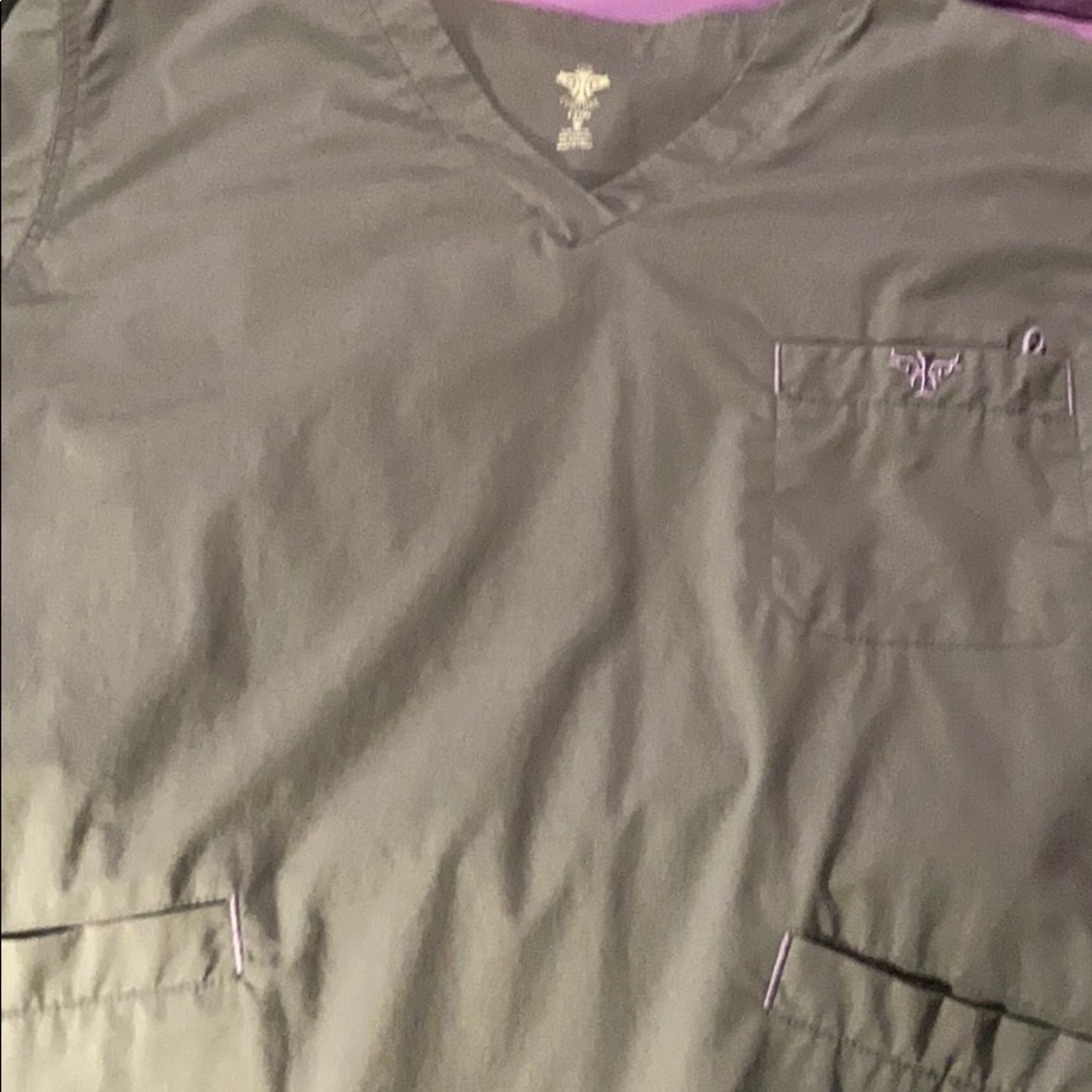 Med couture scrubs top